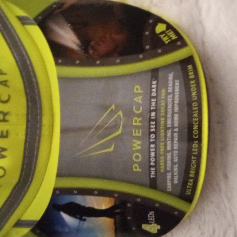 Men's Safety Hat it has a built in light see where your walking or working